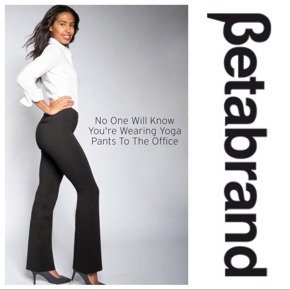 NWOT Betabrand Dress Yoga Pants Black M Petite
